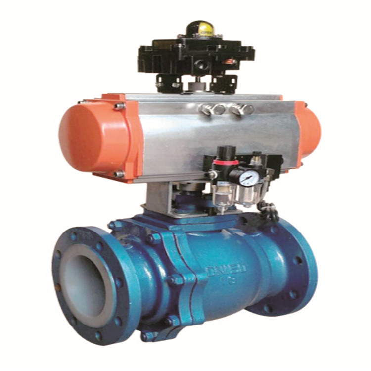 Fluorine Lined Pneumatic Ball Valve supplier