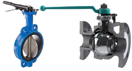 Butterfly valve vs .ball valve